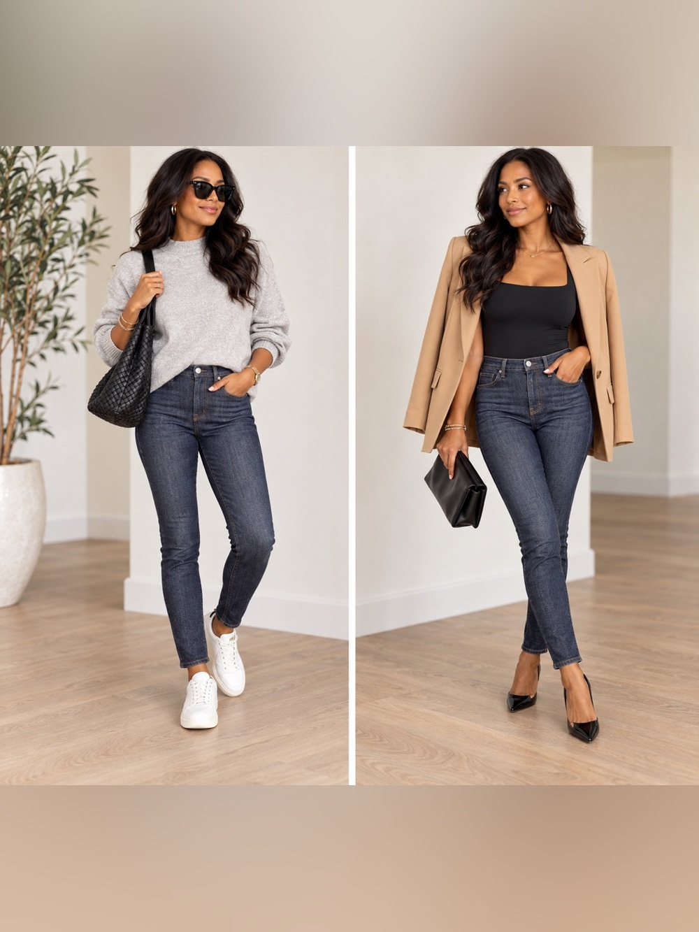 Everlane Women's High Rise Skinny Jeans Dark wash Size‎ 26